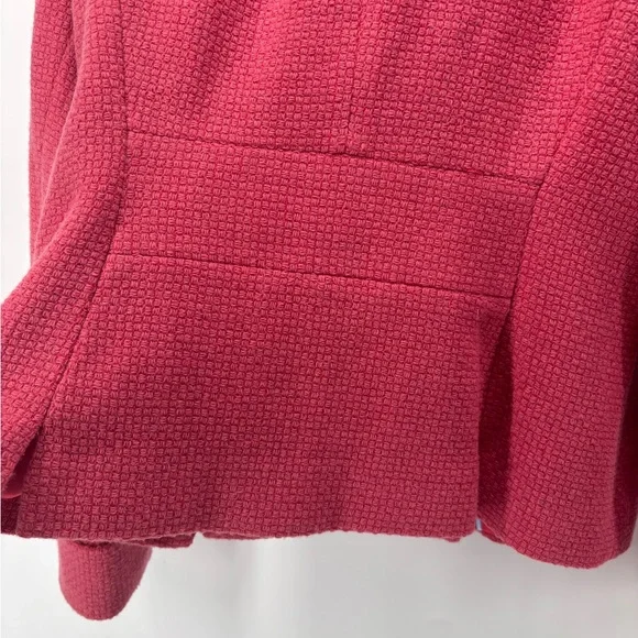 Boden pink wool blend jacket with scalloped hem size 8 - Picture 6 of 15